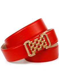 Anthoni Crown Ledergürtel, mit Fashion-Koppelschliesse, helle Rückseite