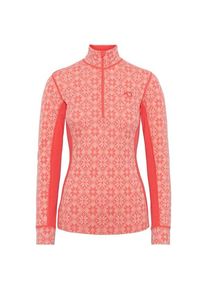 KARI TRAA Rose Half-Zip Merinounterwäsche Damen (Gr XS |rot)
