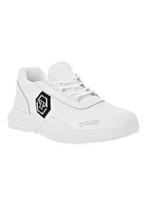 Philipp Plein Low-Top Sneaker - Runner Sneaker Hexagon - Gr. 41 (EU) - in Wei&szlig; - f&uuml;r Damen