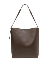 Marc O'Polo MARC O'POLO Damen Umhängetasche "mit herausnehmbarer Innenpouch", braun, Leder, unifarben, Taschen
