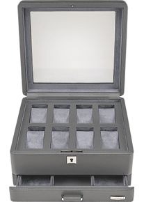 Windrose Damen Uhrenbox "Tempora, 804021.07", grau, Aufbewahrungsboxen, Aufbewahrung, Uhrenkasten, Ø max.40mm, Armbanduhr, Geschenkidee