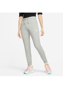 Nike Sportswear Damen Jogginghose "ESSENTIAL WOMENS MID-RISE FLEECE PANT", grau, sportlich, Gr. XL, Obermaterial: 80% Baumwolle, 20% Polyester, Hosen