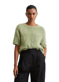 Marc O'Polo MARC O'POLO Damen Rundhalspullover "aus flauschigem Baumwollgarn"smooth sage, casual, Gr. S, unifarben, Obermaterial: 100% Baumwolle, Pullover
