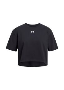 Under Armour Kinder T-Shirt "RIVAL"schwarz,, weiß, sportlich, Gr. S, Obermaterial: 60% Baumwolle, 40% Polyester, Shirts, Für Kinder