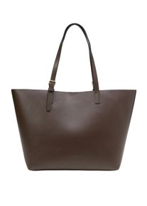 Marc O'Polo MARC O'POLO Damen Shopper "mit herausnehmbarer Innenpouch", braun, Leder, unifarben, Taschen