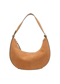 Marc O'Polo MARC O'POLO Damen Umhängetasche "aus softem Veloursleder"true camel, Leder, unifarben, Taschen