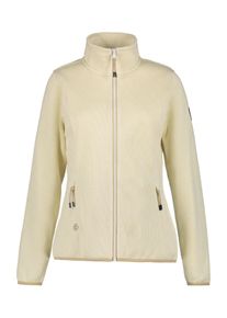 Icepeak Damen Fleecejacke "D STRICKFLEECEJACKE AIKES", beige, sportlich, Gr. XXL, Strick, Obermaterial: 100% Polyester, Jacken, Wärmend