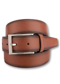 Bernd Götz BERND GÖTZ Damen Ledergürtel, braun, casual, Gr. 105, unifarben, Rindsleder, Gürtel, mit Nahtkante