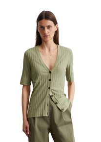 Marc O'Polo MARC O'POLO Damen T-Shirt "aus softem Modal-Organic-Cotton-Mix"smooth sage, Basic, Gr. L, unifarben, Obermaterial: 50% Modal, 50% Baumwolle, Shirts
