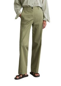 Marc O'Polo MARC O'POLO Damen Chinohose "aus stretchigem Organic Cotton-Twill"forest moss, casual, Gr. 42, unifarben, Obermaterial: 97% Baumwolle, 3% Elasthan,