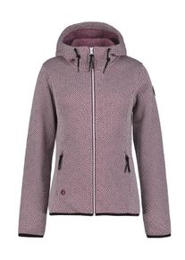 Icepeak Damen Strickfleecejacke "D STRICKFLEECEJACKE ADRIAN", rot, sportlich, Gr. S, Strick, Fleece, Obermaterial: 100% Polyester, Jacken, Wärmend &