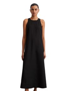 Marc O'Polo MARC O'POLO Damen Midikleid "aus fließendem Naia -Twill", schwarz, Gr. 34, unifarben, Obermaterial: 100% Acetat, Kleider