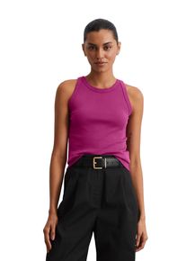 Marc O'Polo MARC O'POLO Damen T-Shirt "aus Organic-Cotton-Rib-Jersey"fresh berry, casual, Gr. XXL, unifarben, Obermaterial: 100% Baumwolle, Shirts