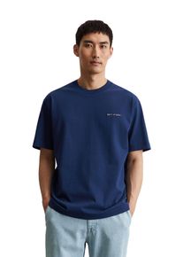 Marc O'Polo MARC O'POLO Herren T-Shirt "mit Rückenprint", blau, Basic, Gr. M, unifarben, Obermaterial: 100% Baumwolle, Shirts