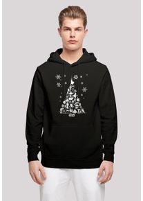 F4NT4STIC Herren Kapuzenpullover "Star Wars Christmas Weihnachtsbaum", schwarz, casual, Gr. M, Obermaterial: 50% Baumwolle, 50% Polyester, Pullover,