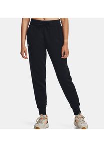 Under Armour Damen Jogginghose "RIVAL", schwarz, sportlich, Gr. XL, Obermaterial: 80% Baumwolle, 20% Polyester, Hosen, Innen weich angeraut