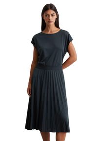 Marc O'Polo MARC O'POLO Damen Jerseykleid "und plissiertem Rock", blau, Gr. XXL, unifarben, Obermaterial: 72% Lyocell, 28% Polyester, Kleider