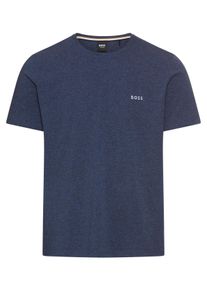 BOSS Herren T-Shirt "Mix&Match T-Shirt R", Gr. XXL, blau, Single Jersey, Obermaterial: 95% Baumwolle, 5% Elasthan, casual, Shirts, mit Logostickerei