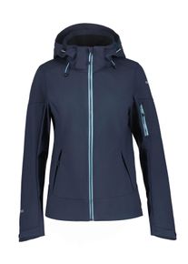 Icepeak Damen Softshelljacke "D SOFTSHELLJACKE BATHGATE", blau, sportlich, Gr. 48, Softshell, Obermaterial: 100% Polyester, Jacken, Wasserabweisend
