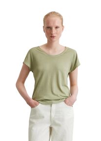 Marc O'Polo MARC O'POLO Damen T-Shirt "aus Viskose-Organic-Cotton-Mix"smooth sage, Basic, Gr. XS, unifarben, Obermaterial: 50% Baumwolle, 50% Viskose, Shirts
