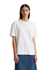 Marc O'Polo Damen T-Shirt "aus Organic Cotton", weiß, Basic, Gr. M, MARC O'POLO DENIM, unifarben, Obermaterial: 100% Baumwolle, Shirts