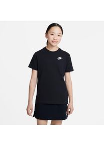 Nike Sportswear Kinder T-Shirt "BIG KIDS' (GIRLS') T-SHIRT", schwarz, sportlich, Gr. S, Obermaterial: 100% Baumwolle, Shirts