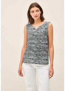 Cecil Damen T-Shirtvolcanic grau, casual, Gr. XS, bedruckt, Web, 100% Baumwolle, Shirts, Feel Good Fit
