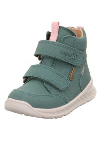 Superfit Kinder Winterboots "BREEZE WMS: mittel", Gr. 22, grün, Nubukleder, unifarben, sportlich, Schuhe, Babyschuh, Klettschuh mit GORE-Tex,