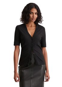 Marc O'Polo MARC O'POLO Damen T-Shirt "aus softem Modal-Organic-Cotton-Mix", schwarz, Basic, Gr. S, unifarben, Obermaterial: 50% Modal, 50% Baumwolle, Shirts