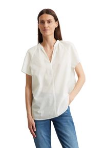 Marc O'Polo MARC O'POLO Damen Kurzarmbluse "aus leichtem Baumwolle-Voile", weiß, Basic, Gr. 34, unifarben, Obermaterial: 100% Baumwolle, Blusen