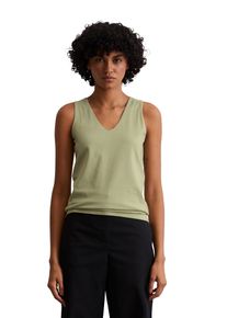 Marc O'Polo MARC O'POLO Damen T-Shirt "aus Organic-Cotton-Stretch-Jersey"smooth sage, casual, Gr. XXS, unifarben, Obermaterial: 96% Baumwolle, 4% Elasthan, Shirts