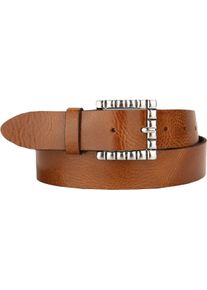 Bernd Götz BERND GÖTZ Damen Ledergürtel, braun, casual, Gr. 80, unifarben, Rindsleder, Gürtel, mit glänzender Designschließe