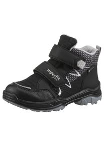 Superfit Kinder Klettboot "JUPITER WMS: Weit", Gr. 28, schwarz, Lederimitat, Polyester, casual, Schuhe, Winterschuh mit gepolstertem Schaftrand,