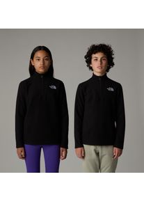 The North Face Kinder Strickfleece-Pullover, schwarz, sportlich, Gr. L, unifarben, Fleece, Obermaterial: 100% Polyester, Pullover, für Kinder