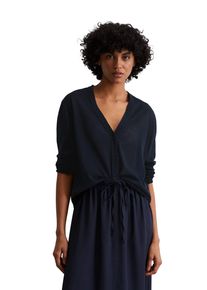 Marc O'Polo MARC O'POLO Damen Cardigan "aus Organic-Cotton-Mix", blau, casual, Gr. L, unifarben, Obermaterial: 90% Baumwolle, 10% Polyamid, Strickjacken