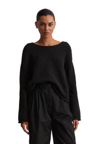 Marc O'Polo MARC O'POLO Damen Rundhalspullover "aus Organic Cotton", schwarz, casual, Gr. XXL, unifarben, Obermaterial: 100% Baumwolle, Pullover