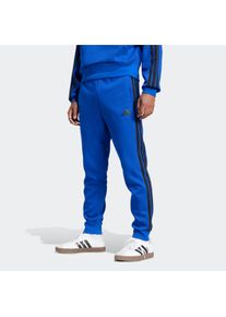 Herren Sporthose "M 3S FL TC PT", blau, sportlich, Gr. XXL, adidas Sportswear, Obermaterial: 55% Baumwolle, 36% Polyester, 9% Viskose, Hosen