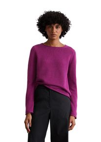 Marc O'Polo MARC O'POLO Damen Rundhalspullover "aus softem Baumwoll-Garn"fresh berry, casual, Gr. S, unifarben, Obermaterial: 100% Baumwolle, Pullover