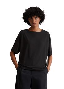 Marc O'Polo MARC O'POLO Damen T-Shirt "aus Viskose-Stretch-Jersey", schwarz, Basic, Gr. S, unifarben, Obermaterial: 56% Viskose, 37% Modal, 7% Elasthan, Shirts