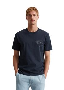Marc O'Polo MARC O'POLO Herren T-Shirt "aus reiner Bio-Baumwolle", blau, Basic, Gr. XXL, unifarben, Obermaterial: 100% Baumwolle, Shirts
