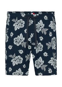 Herren Shorts "TJM SLUB AOP BEACH SHORT EXT"schwarz night navy aop, casual, Gr. XXL, Tommy Jeans PLUS, Web, Obermaterial: 100% Baumwolle, Hosen,