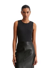 Marc O'Polo MARC O'POLO Damen T-Shirt "mit TENCEL Lyocell", schwarz, casual, Gr. XXL, unifarben, Obermaterial: 66% Lyocell, 32% Baumwolle, 2% Elasthan, Shirts