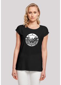 F4NT4STIC Damen T-Shirt "DC Comics Wonder Woman Spot Logo", schwarz, casual, Gr. XL, Obermaterial: 100% Baumwolle, Shirts, Print