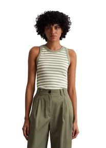 Marc O'Polo MARC O'POLO Damen T-Shirt "aus Organic-Cotton-Rib-Jersey"multi, smooth sage, casual, Gr. XXL, unifarben, Obermaterial: 100% Baumwolle, Shirts