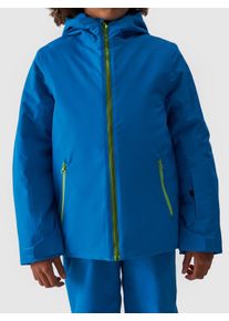 4F Kinder Skijacke, blau, sportlich, Gr. 164, unifarben, Stoff, Obermaterial: 100% Polyester. Futter: 100% Polyester. Wattierung: 100% Polyester,