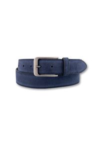 Bernd Götz BERND GÖTZ Damen Ledergürtel, blau, casual, Gr. 85, unifarben, Rindsleder, Gürtel, mit Nahtkante