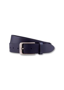 Bernd Götz BERND GÖTZ Damen Ledergürtel, blau, casual, Gr. 100, unifarben, Rindsleder, Gürtel, mit silberfarbener Schließe