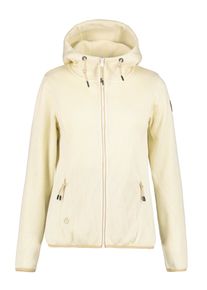 Icepeak Damen Strickfleecejacke "D STRICKFLEECEJACKE ADRIAN", beige, sportlich, Gr. L, Strick, Fleece, Obermaterial: 100% Polyester, Jacken, Wärmend