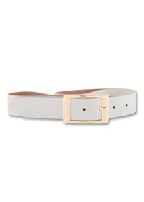 Bernd Götz BERND GÖTZ Damen Ledergürtel, beige, casual, Gr. 80, unifarben mit Farbeinsatz, Rindsleder, Gürtel, mit goldener Rechteckschließe