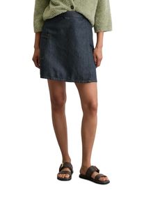 Marc O'Polo MARC O'POLO Damen Jeansrock "aus Baumwolle-Leinen-Mix"rinsed cotton linen wash, casual, Gr. 28, unifarben, Obermaterial: 63% Baumwolle, 37% Leinen,